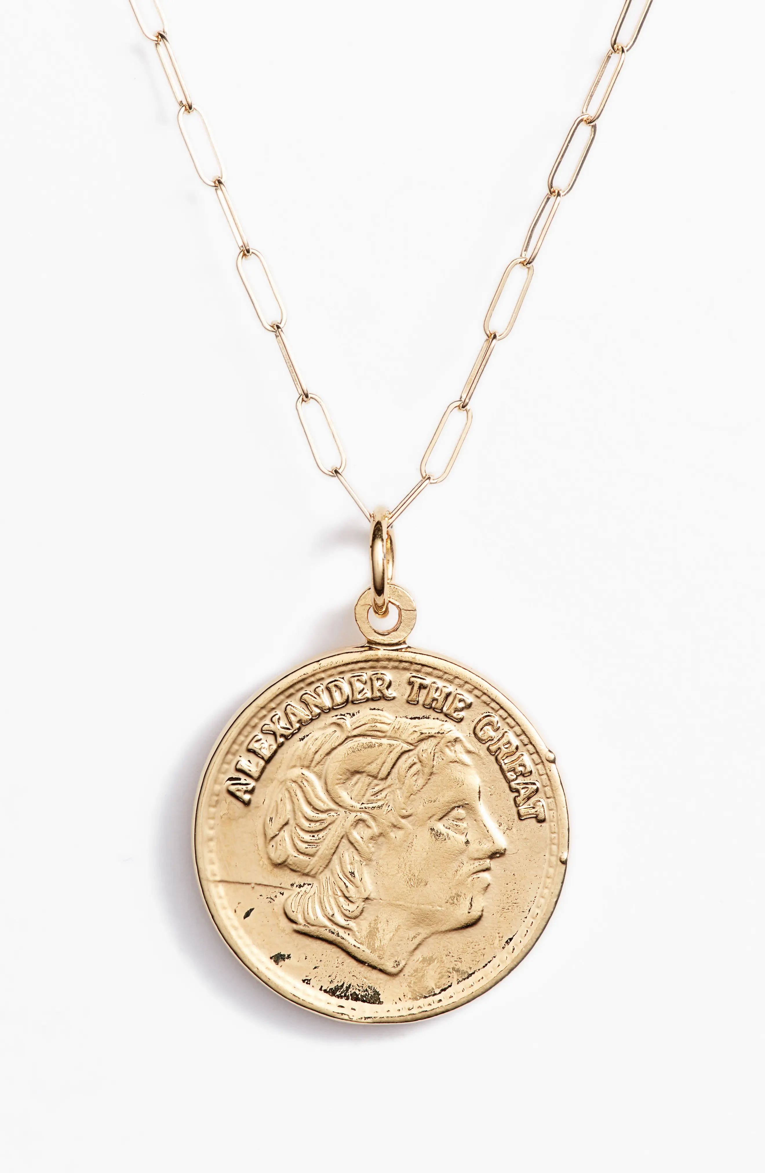 Bracha Alexander Coin Pendant Necklace | Nordstrom
