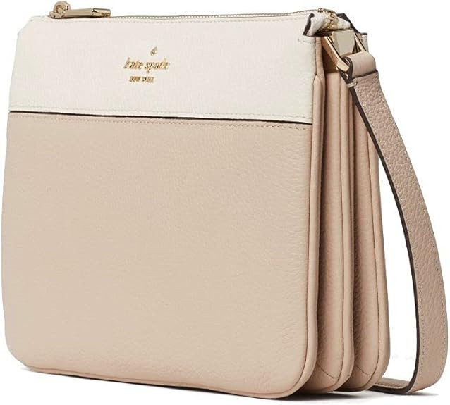 kate spade crossbody purse for women Leila triple gusset handbag for women, Rose Smoke, Small: Ha... | Amazon (US)