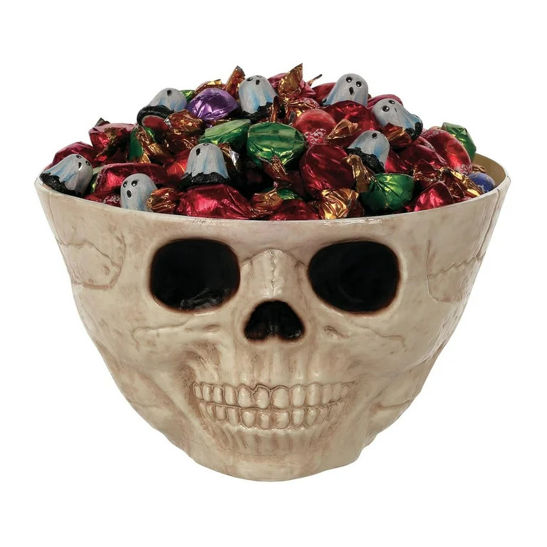 Way to Celebrate Skull Bowl,  10 Inch Halloween Candy | Walmart (US)