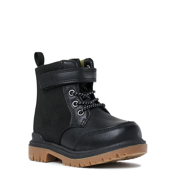 Wonder Nation Toddler Boys Utility Combat Boots, Size 7-12 - Walmart.com | Walmart (US)