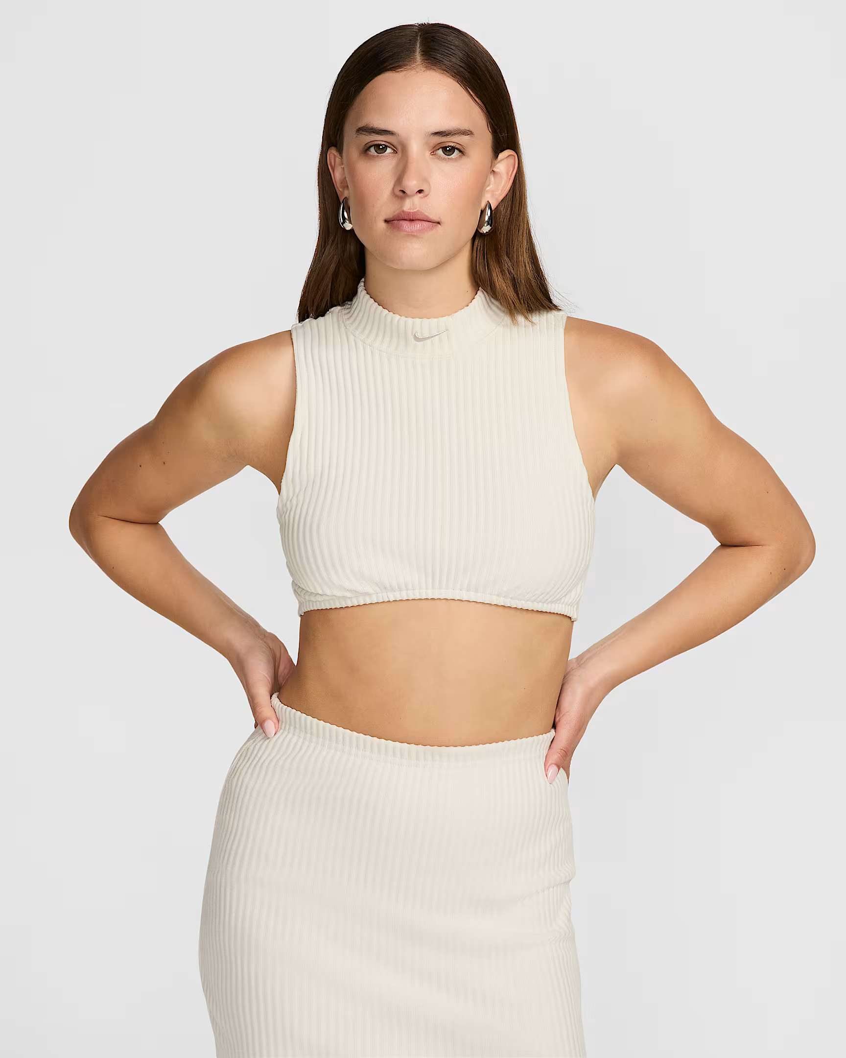 Nike Sportswear Chill Knit Women's Tight Mock-Neck Ribbed Cropped Tank Top. Nike.com | Nike (US)