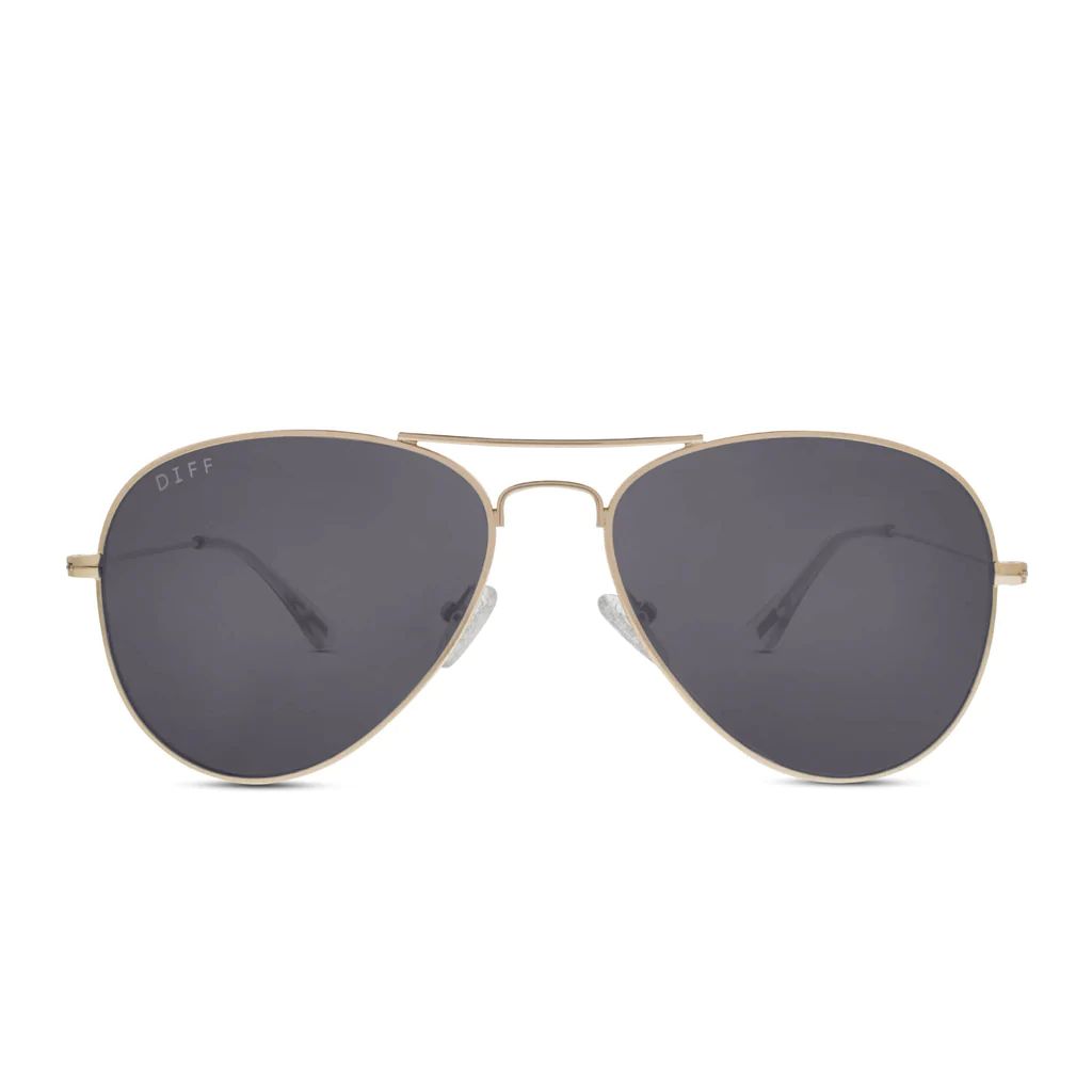 COLOR: gold   grey sunglasses | DIFF Eyewear