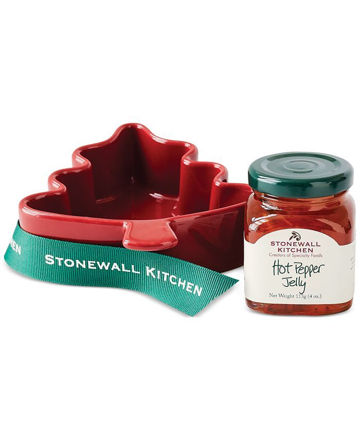 Stonewall Kitchen Hot Pepper Jelly Holiday Tree Ramekin 2-Pc. Gift Set & Reviews - Food & Gourmet... | Macys (US)