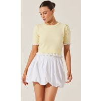 ASTR the Label | Libi Bubble Mini Skirt in White | Size M | ASTR The Label (US)