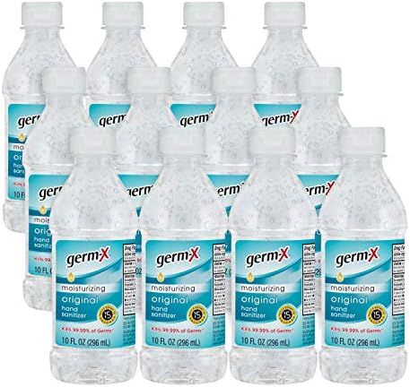 Germ-x Original Hand Sanitizer, 10 Fluid Ounce Bottles, pack of 12 | Amazon (US)