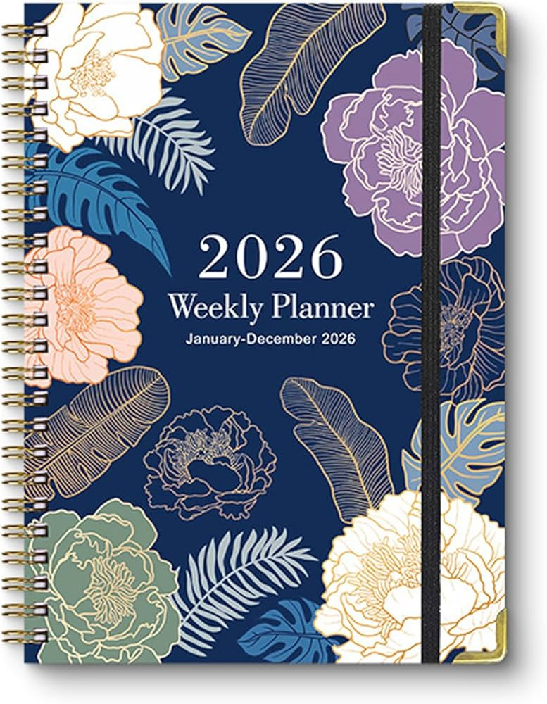 2026 Planner, Weekly and Monthly Calendar Planner for Women, Jan 2026 - Dec 2026, Hardcover Plann... | Amazon (US)