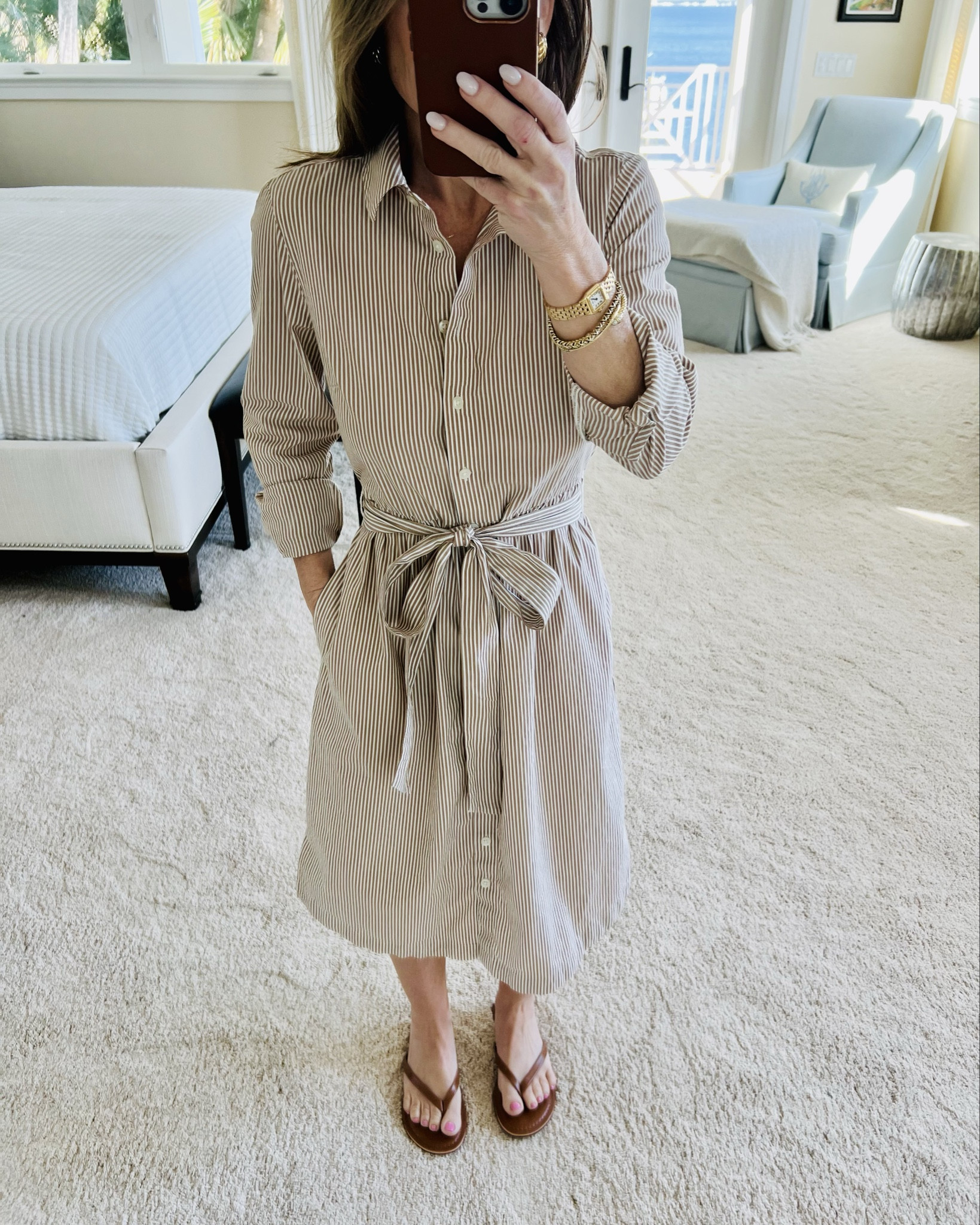 Just one of the (many) cute new things I picked up from J.Crew factory. She comes in an array of sizes, and is giving spring, preppy, and dare I say, a dash of Ralph Lauren. I may have it hemmed since I am only 4‘8“ tall. Not sure yet. But it has a cute elastic cinched waist, tie belt and is the perfect neutral. Oh did I mention it’s on SALE?!? And they have another colors.💕



Shirtdress
J crew


#LTKSeasonal #LTKPetite #LTKSaleAlert