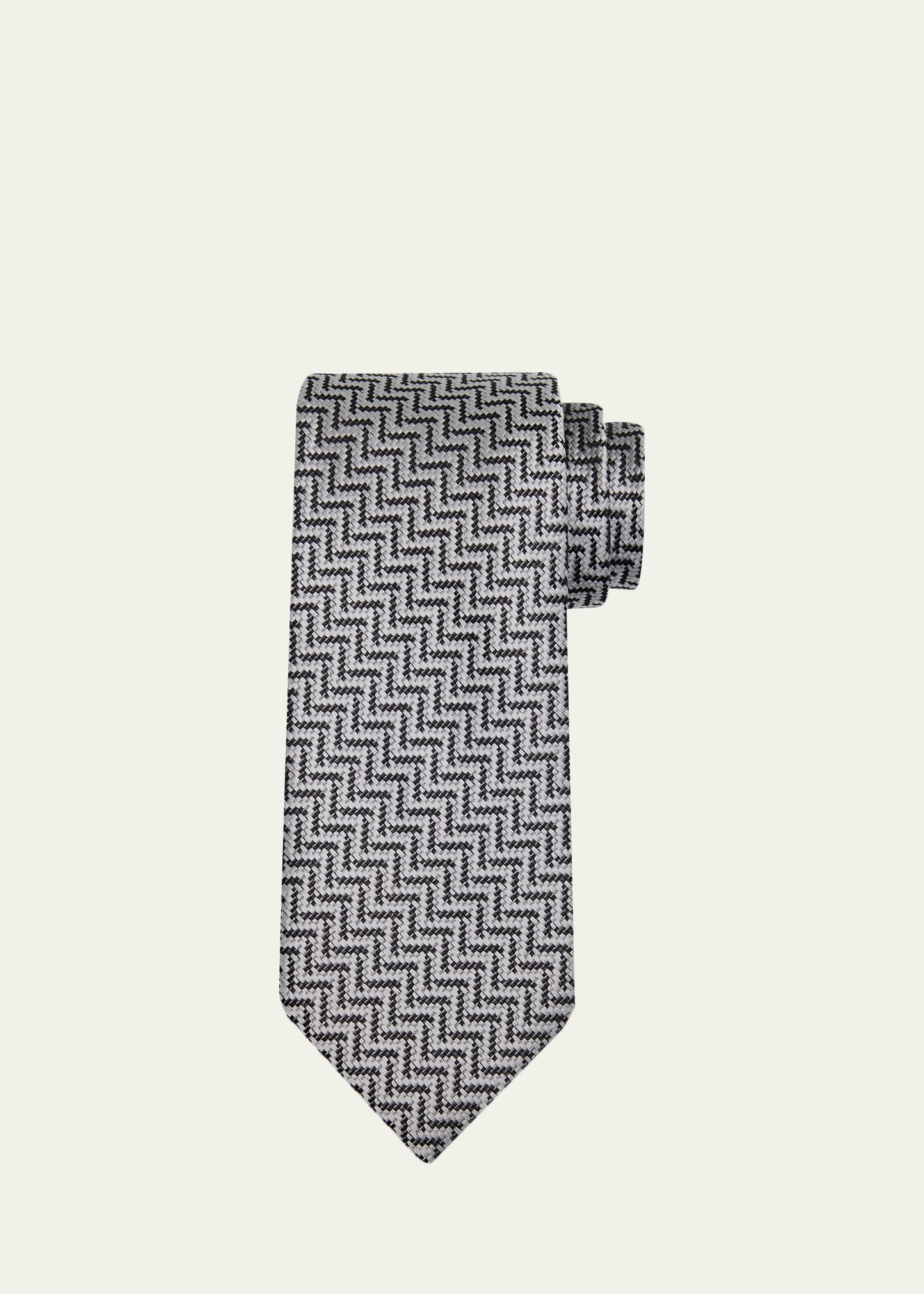 TOM FORD Men's Diagonal Chevron Silk Tie | Bergdorf Goodman