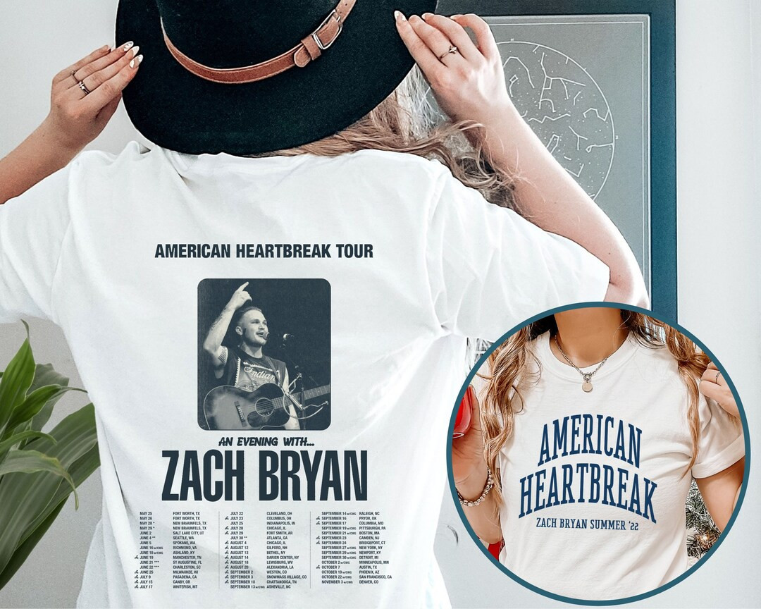 Vintage Zach Bryan Shirt Two Sided, Something in The Orange Shirt, Country Music Shirt, American ... | Etsy (US)