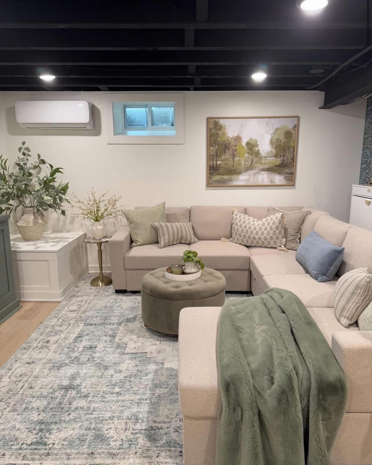 Say goodbye to the dark, forgotten dungeon and hello to the coziest, most-loved space in the house! This basement got the ultimate glow-up—complete with a full bathroom that feels like a spa, a welcoming workout area, and a custom built-in that brings both style and function. It’s warm, inviting, and ready to be enjoyed every day.

@thegoldenhandman took our vision and meticulously crafted a dream space that we had a blast furnishing and decorating. I’ll never get over how this all turned out 😍
 
#BasementRenovation #CozyVibes #HomeTransformation #InvitingSpaces #BeforeAndAfter #DesignThatFeelsLikeHome