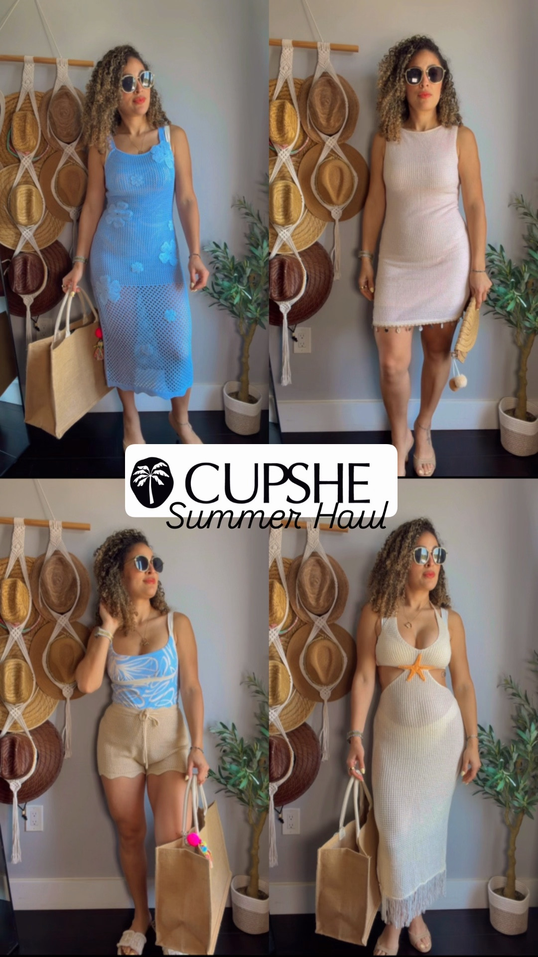 Found the perfect beach cover ups to take you from the sand to the boardwalk. This Cupshe haul is all about effortless summer style, featuring crochet textures, floral appliqués, and those coastal details we love. Whether you prefer a maxi length with starfish accents or a classic mini, these pieces are essential for your next getaway.

Use the link in my Bio https://www.cupshe.shopping/48d00a5
Use code YC15 for 15% Off your order.

Cupshe summer haul, beach cover up try on, summer vacation outfits, curly hair beach style, coastal aesthetic, beachwear fashion, summer style inspo, crochet beach dress, tropical vacation looks, outfits de playa, moda de verano, rizos naturales en la playa.
 #Cupshe #CUPSHExJoJo #BeachVibes #SummerOutfits #CurlyHair SummerStyle BeachCoverUp VacationReady LTKunder50 BeachDay

#LTKgrwm #LTKSwim #LTKTravel