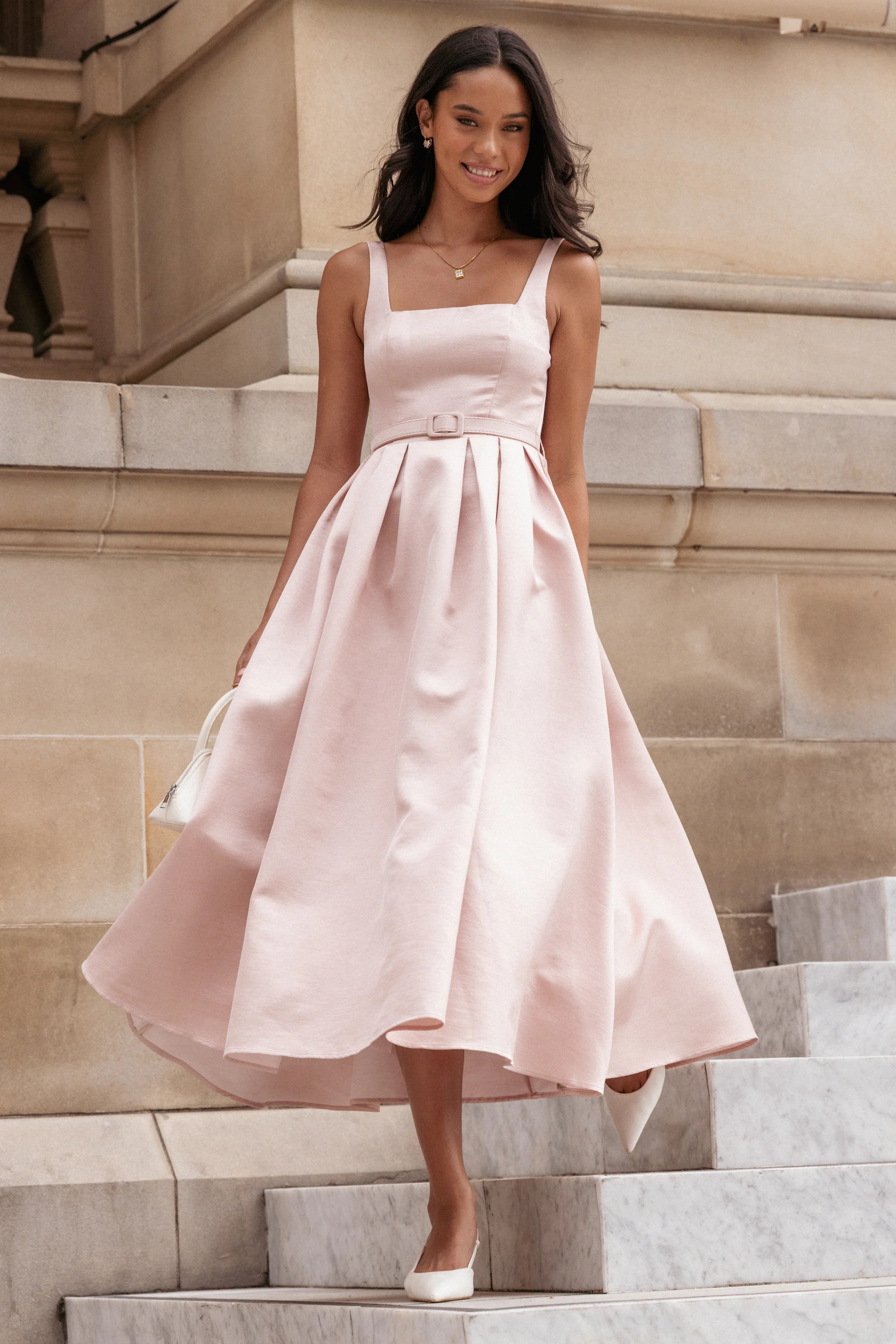 Augustine Midi Dress - Dusty Pink | Petal & Pup (US)