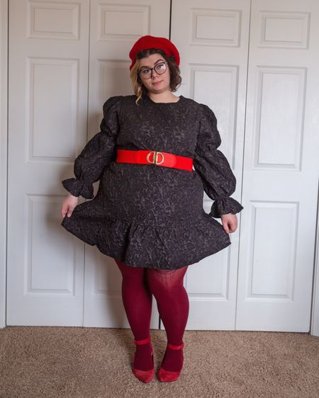 Plus side back lace red beret red tights red heels Christmas festive outfit

#LTKHoliday #LTKSeasonal #LTKplussize