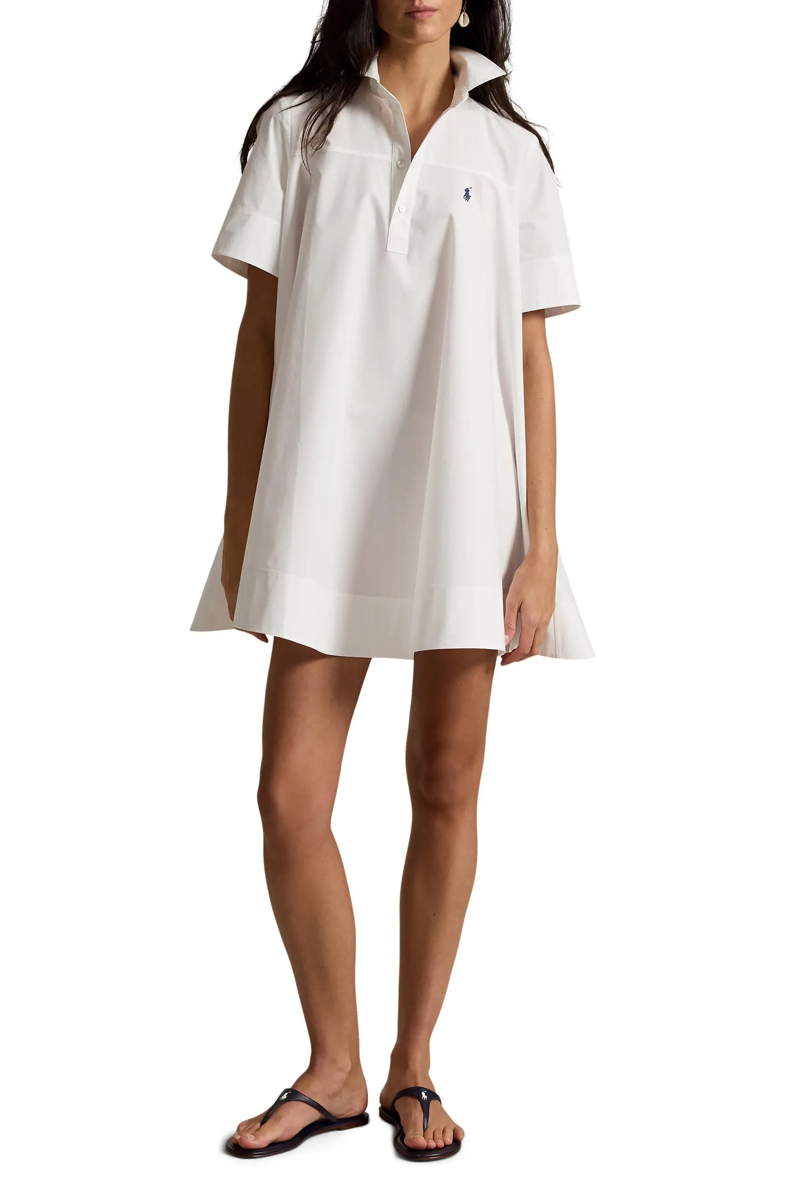 A-Line Cotton Shirtdress (Women) | Nordstrom | Nordstrom