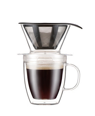12 oz Pour Over Coffee Dripper and Double Wall Mug | Macy's