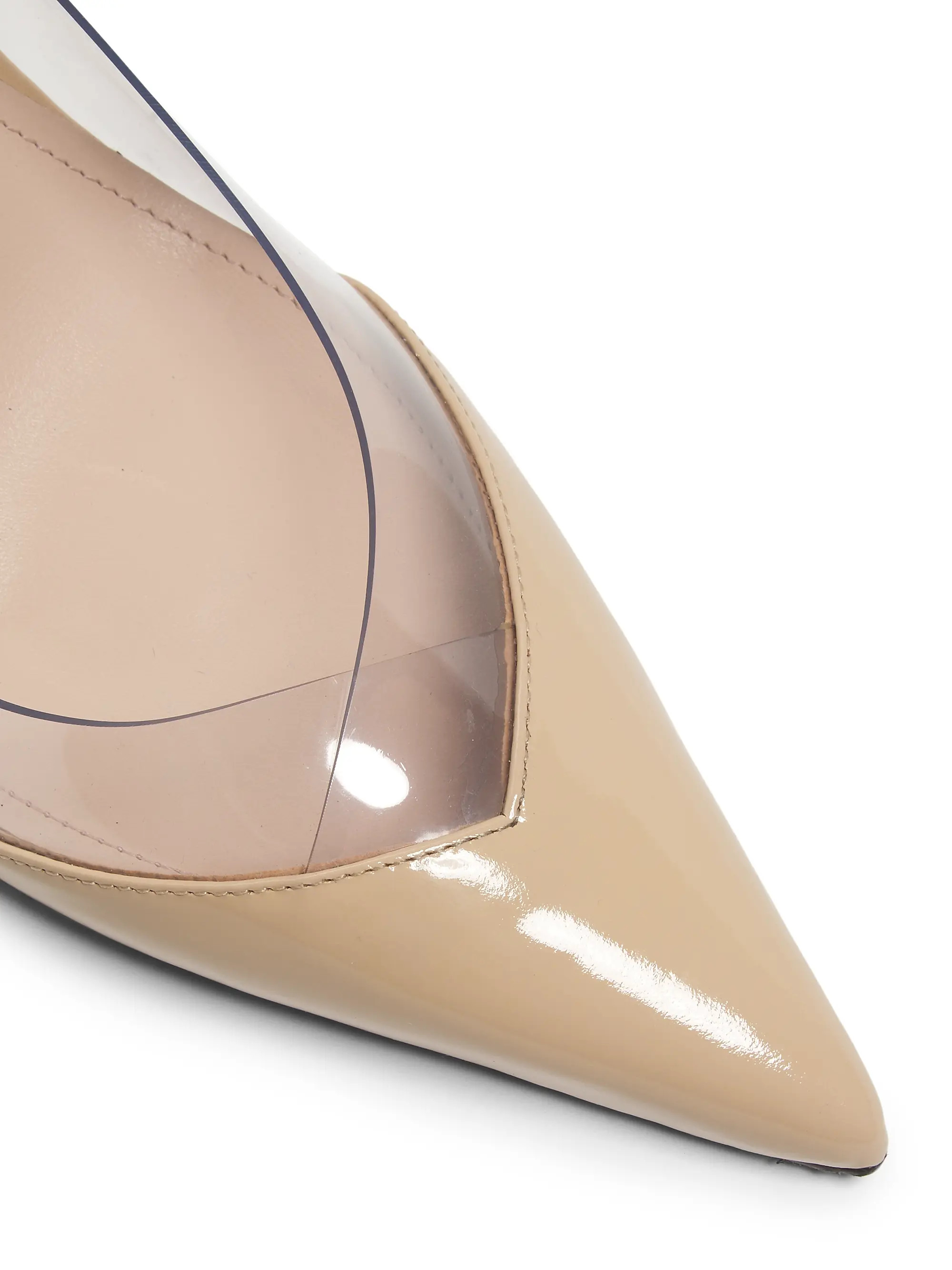 Andie 90MM Patent Leather & PVC Pumps | Saks Fifth Avenue