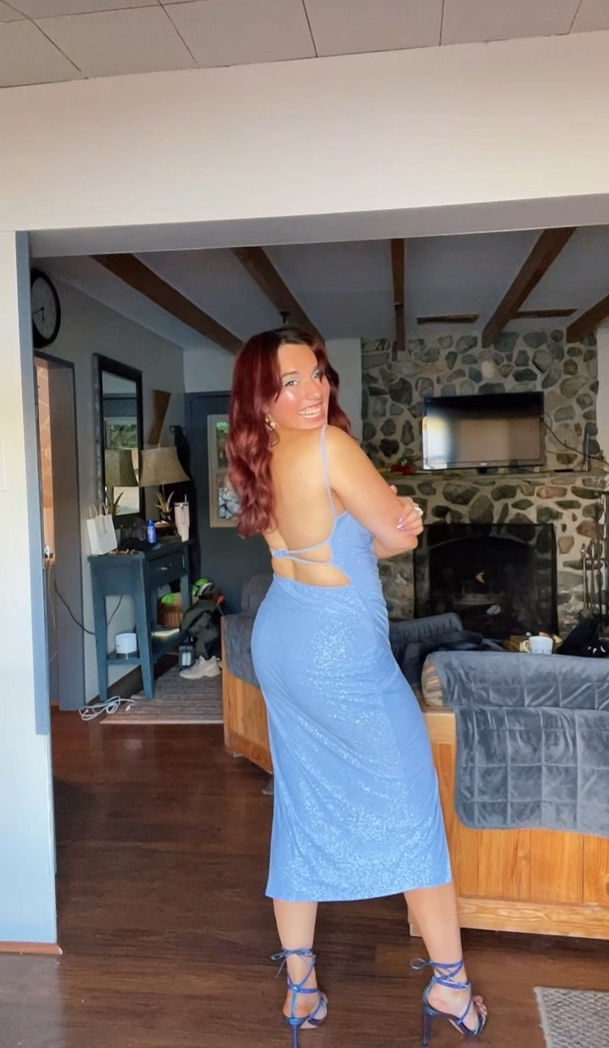 This is your sign to get a sparkly light blue dress for your next special event ✨ This was the perfect birthday dress! I felt like a mermaid 🧜🏻‍♀️ 

#LTKwedding #LTKFind #LTKparties