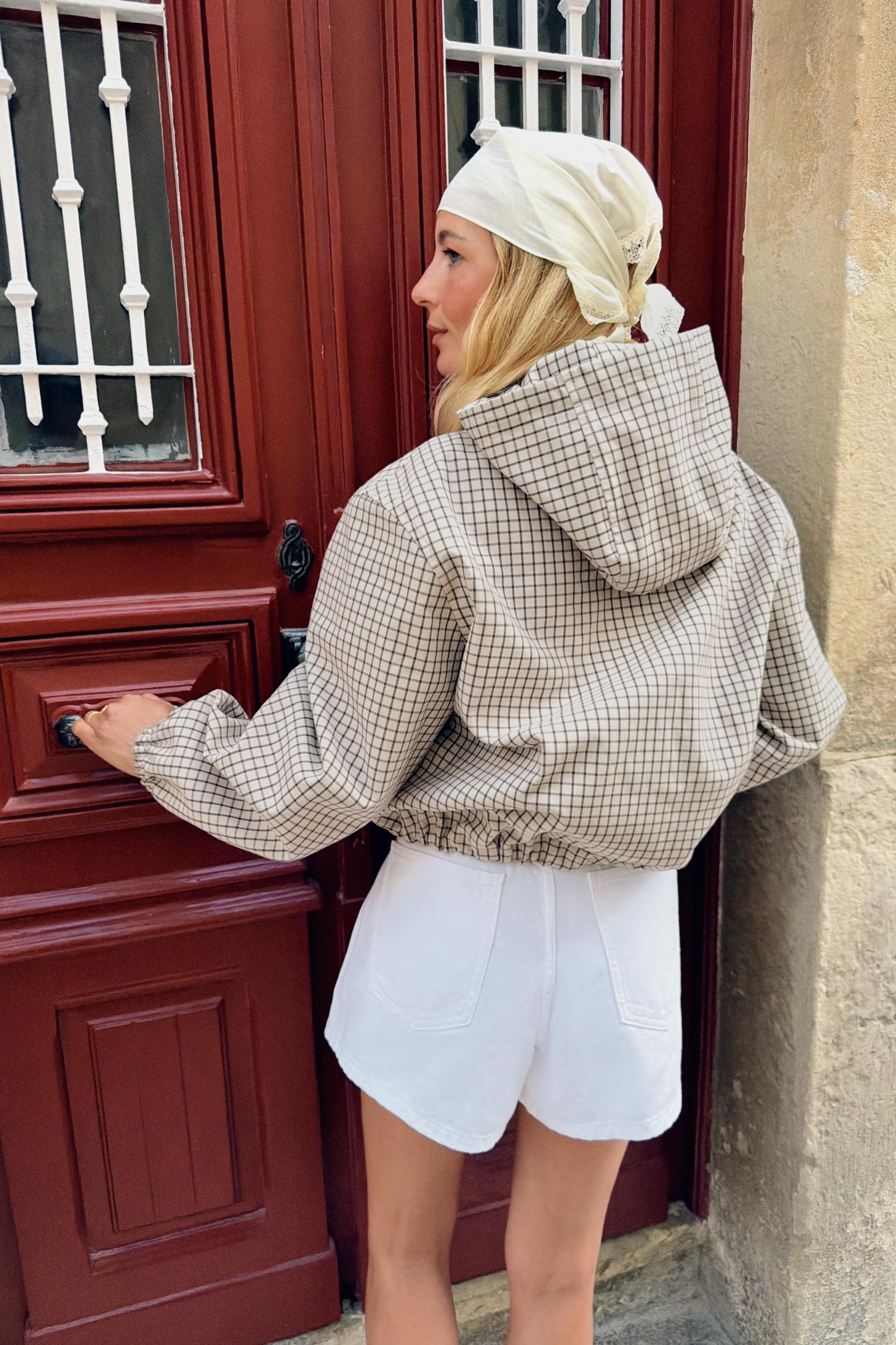 PLAID HOODIE JACKET | Zara US