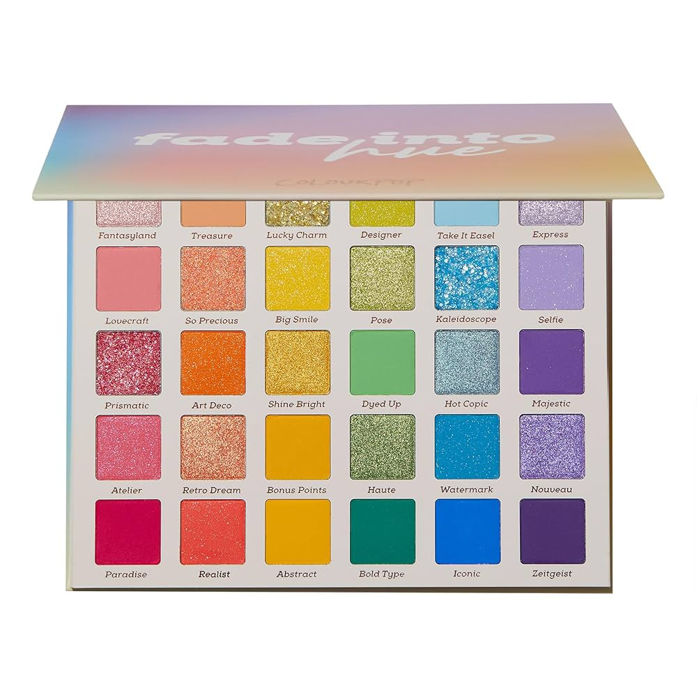 Colourpop Fade Into Hue Eyeshadow Palette - Multi-Color Eye Makeup Palette with Matte, Metallic &... | Amazon (US)