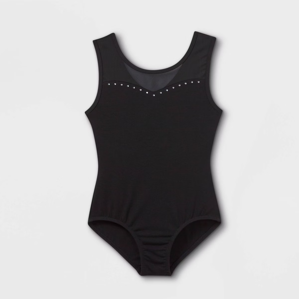 Girls' Dance Tank Mesh Leotard - Cat & Jack™ Black XS | Target