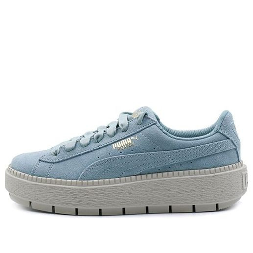 (WMNS) PUMA Suede Platform Trace 'Aquifer-Blue Flower' | KICKS CREW