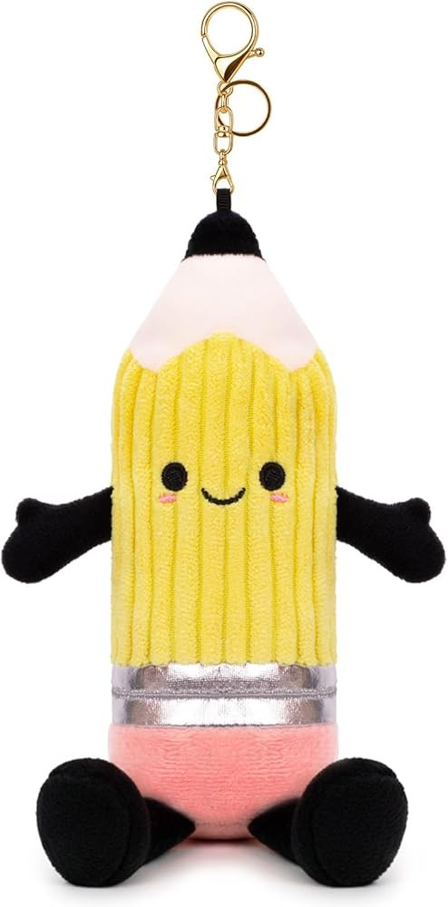 Pencil Plush Keychain – Cute Pencil Decor, Soft Plush Bag Charm for Women Christmas Birthday Gi... | Amazon (US)