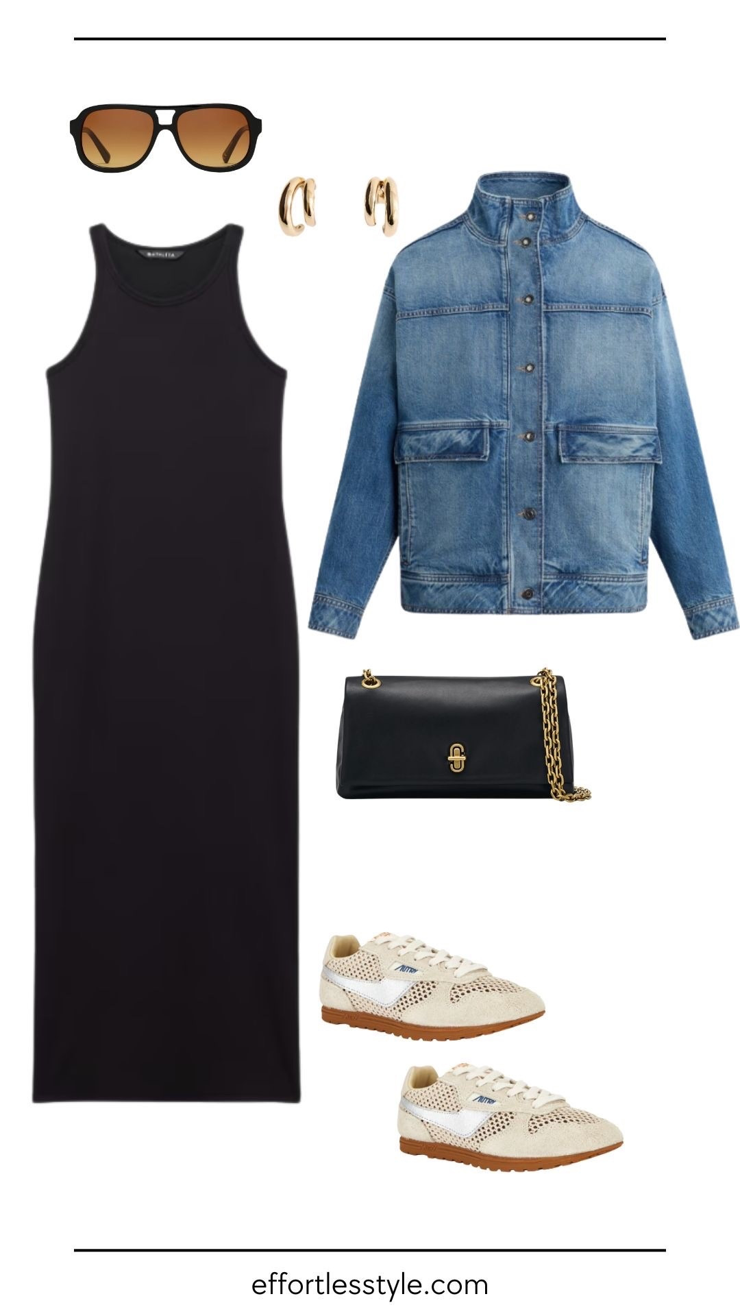 Formula 3: The One-and-Done Dress

Simple midi or maxi dress (knit, linen, or jersey)
Sneakers for casual or sandals/mules for elevated
Denim jacket, blazer, or cardigan (optional layer)
Crossbody bag or tote

Why it works: Dresses are the ultimate no-brainer—one piece, zero matching required, and you’re out the door. This formula eliminates decision fatigue completely. It works for everything from weekend brunch to casual Fridays to running errands. Want to elevate it? Add a denim jacket or blazer for structure or throw on statement earrings and a crossbody bag. You can also swap sneakers for sandals or mules to instantly dress it up. The dress does all the work—you just add the finishing touches.

#LTKootd #LTKgrwm #LTKdayinmylife