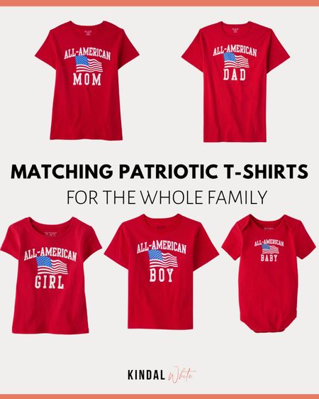 Matching family Patriotic shirts that are perfect for Memorial Day & the Fourth of July 🇺🇸  #AmericanFlag # MemorialDay #4thofJuly 

#LTKkids #LTKSeasonal #LTKfamily
