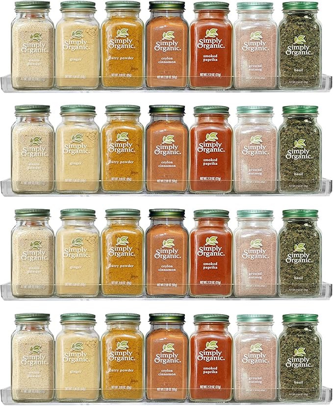 Urban Deco 15" Clear Acrylic Shelves For Wall Storage, Spice Rack Organizer Kitchen Shelves Wall ... | Amazon (US)