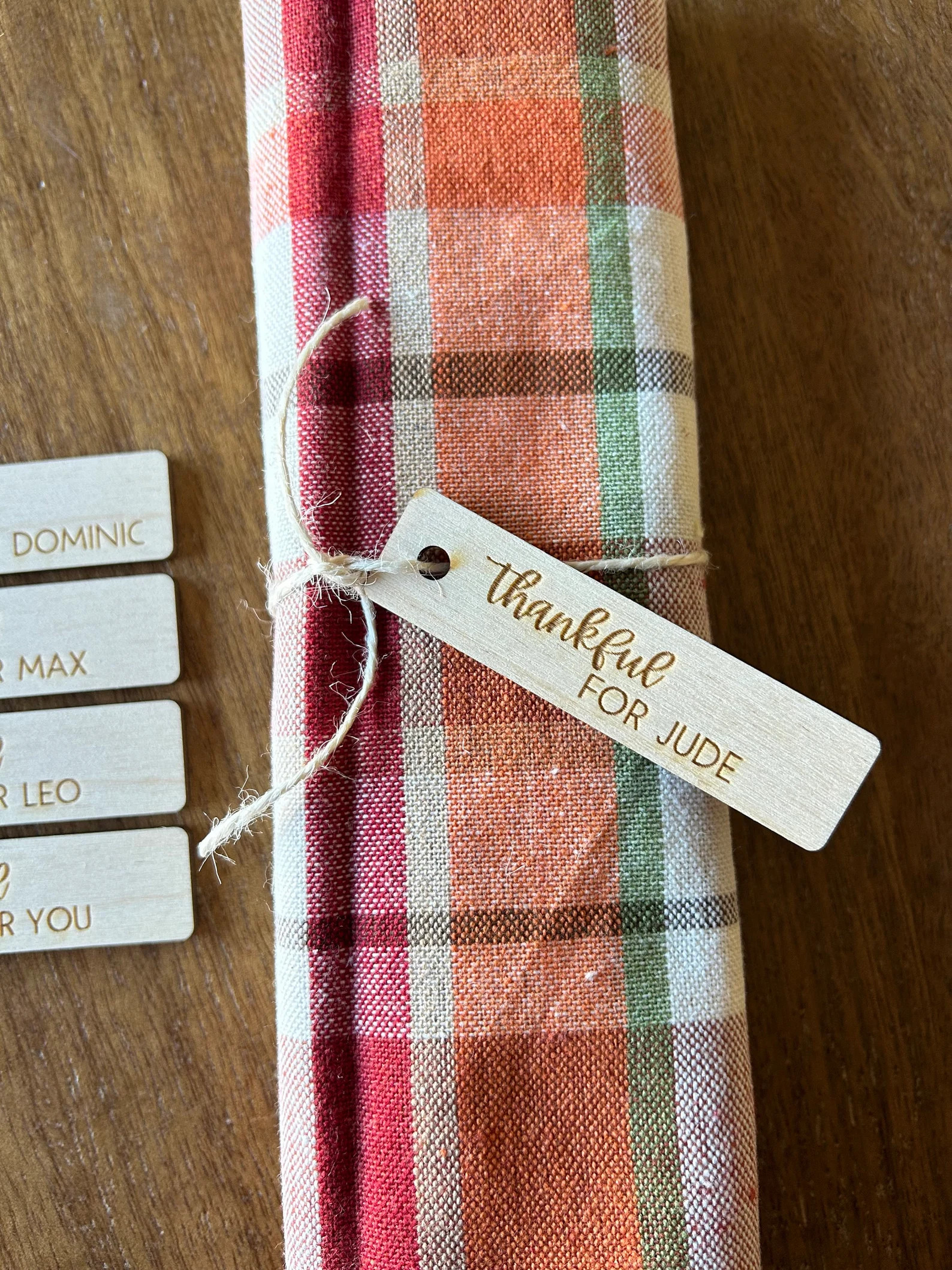 Personalized Napkin Tags, Thanksgiving Napkin Tags, Friendsgiving, Place Cards, Thanksgiving Tabl... | Etsy (US)