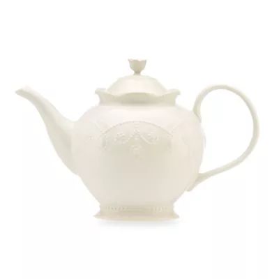Lenox® French Perle™ Teapot in White | Bed Bath & Beyond