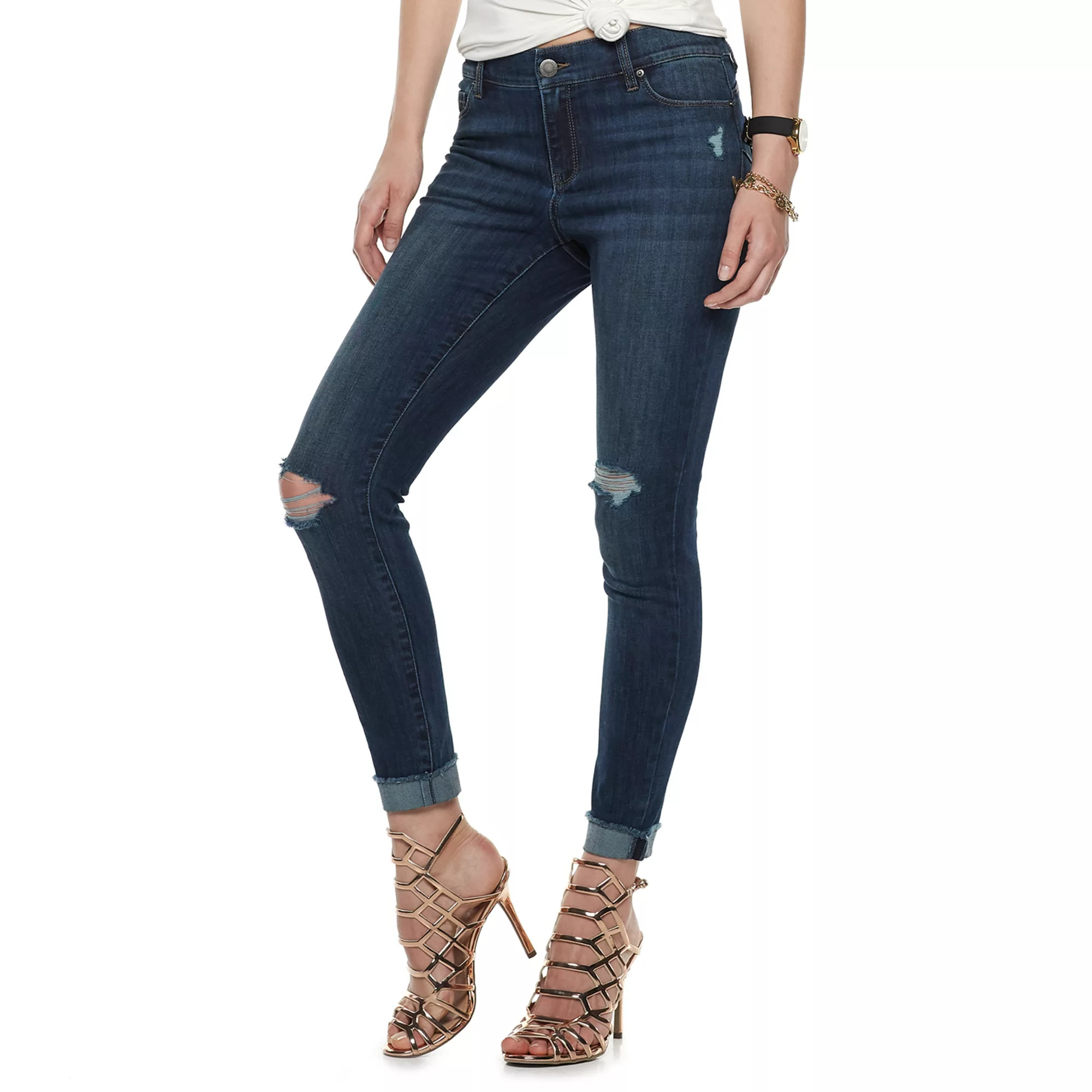 Women's Juicy Couture Flaunt It Ripped Skinny Ankle Jeans | Kohl's