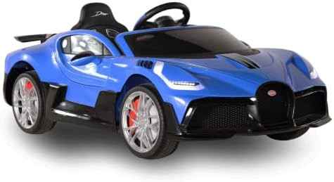 Bugatti Divo - Blue- Dual Motor Electric Power Ride On Car W/ Parental Remote, MP3, Aux Cord, Blu... | Amazon (US)