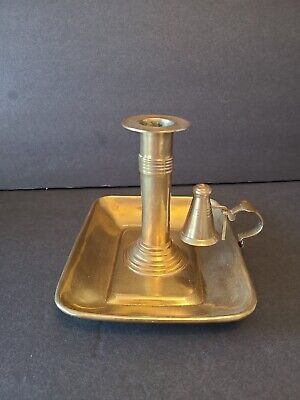 Antique Brass Push Up Adjustable Candle Holder with Drip Tray and Snuffer   | eBay | eBay US