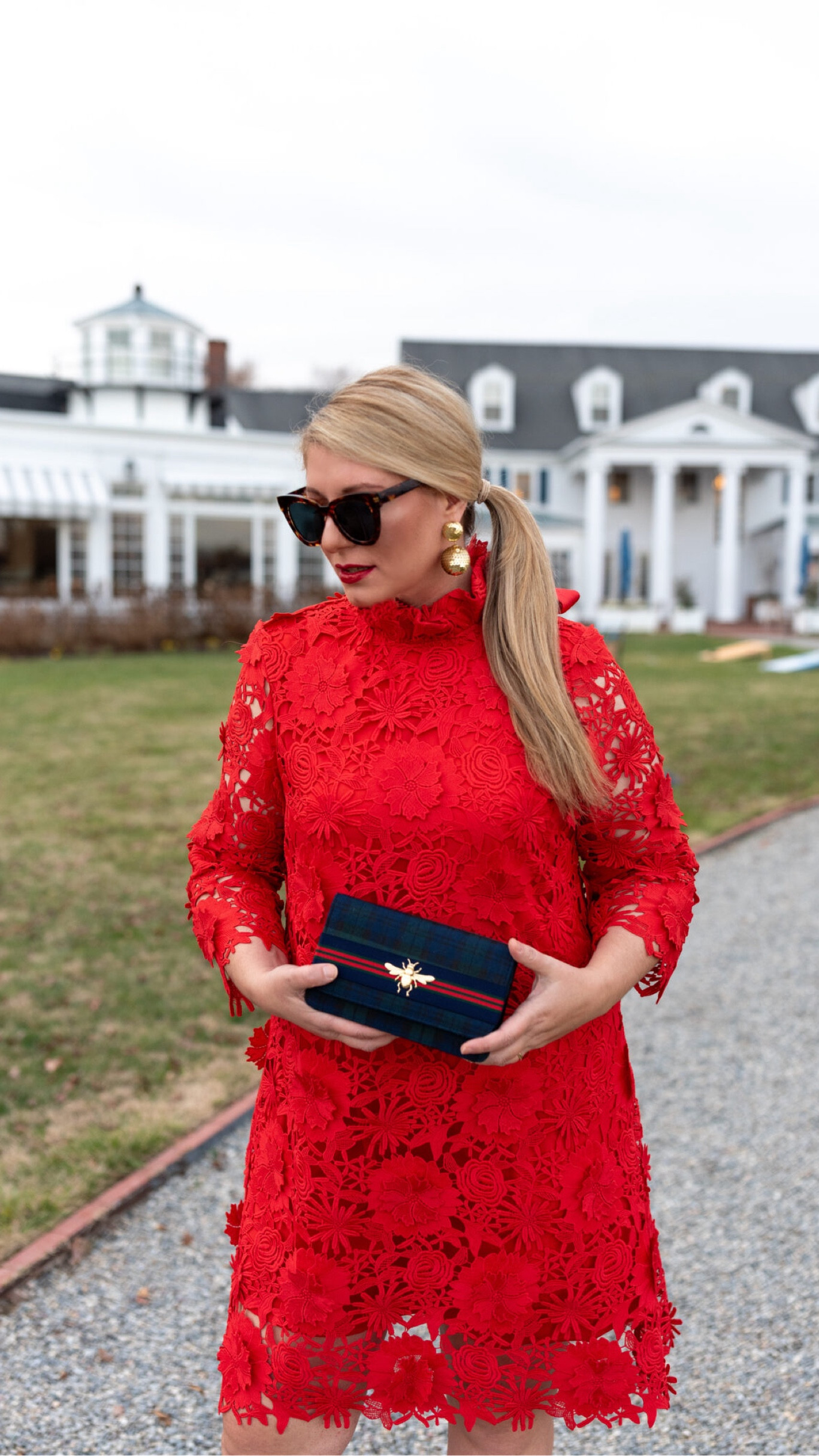 This preppy holiday clutch is back in stock & my red dress is on final sale ❤️

#LTKHoliday #LTKItBag #LTKSaleAlert