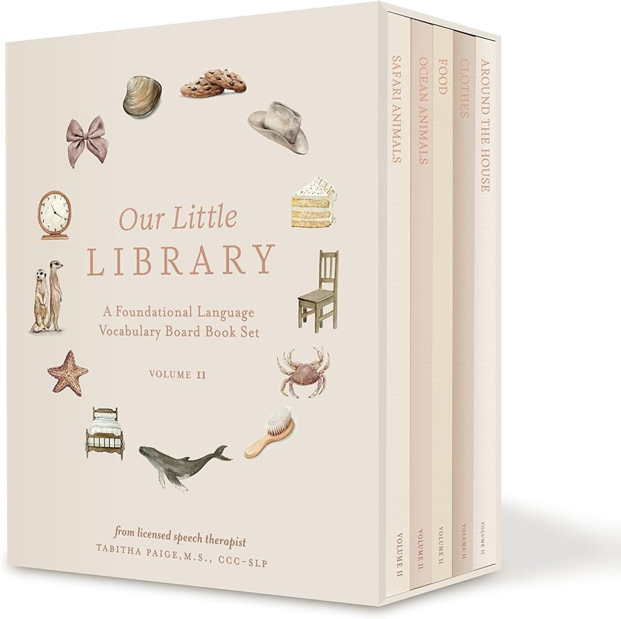 Our Little Library Vol. 2: A Foundational Language Vocabulary Board Book Set for Babies, Includin... | Amazon (US)