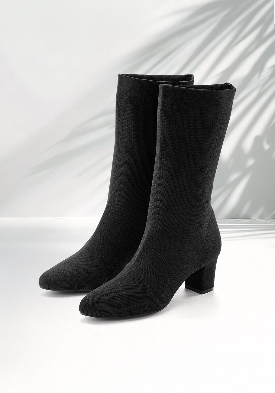 block heel mid-calf boots | Lascana