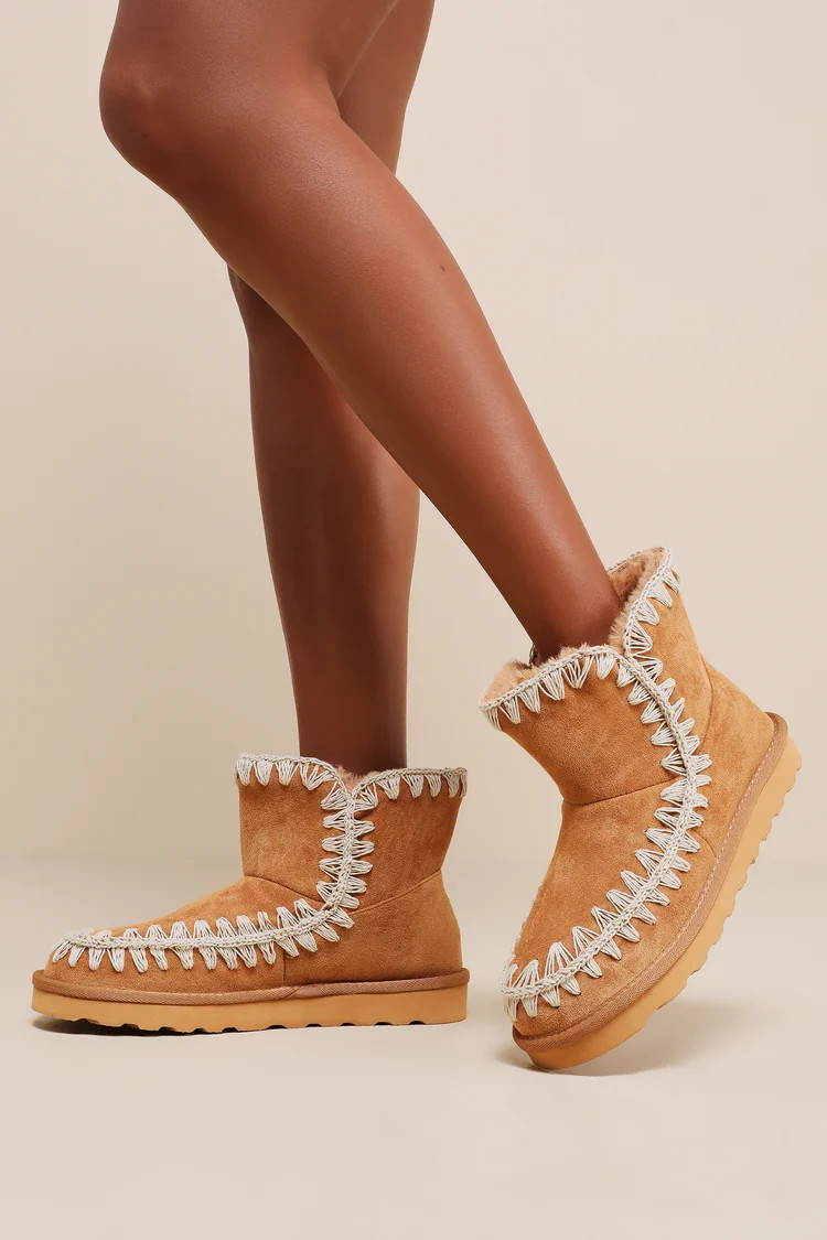 Tahoe Chestnut Brown Suede Ankle Booties | Lulus (US)