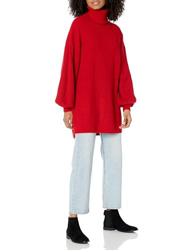 Show Me Your Mumu Women's Chester Sweater Dress, Holly red, Medium | Amazon (US)