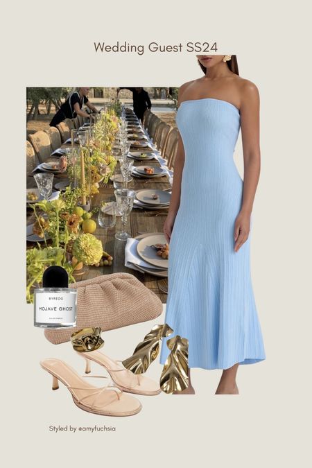 Wedding guest dress blue simple summer dress outfit 

#LTKSeasonal #LTKwedding #LTKparties