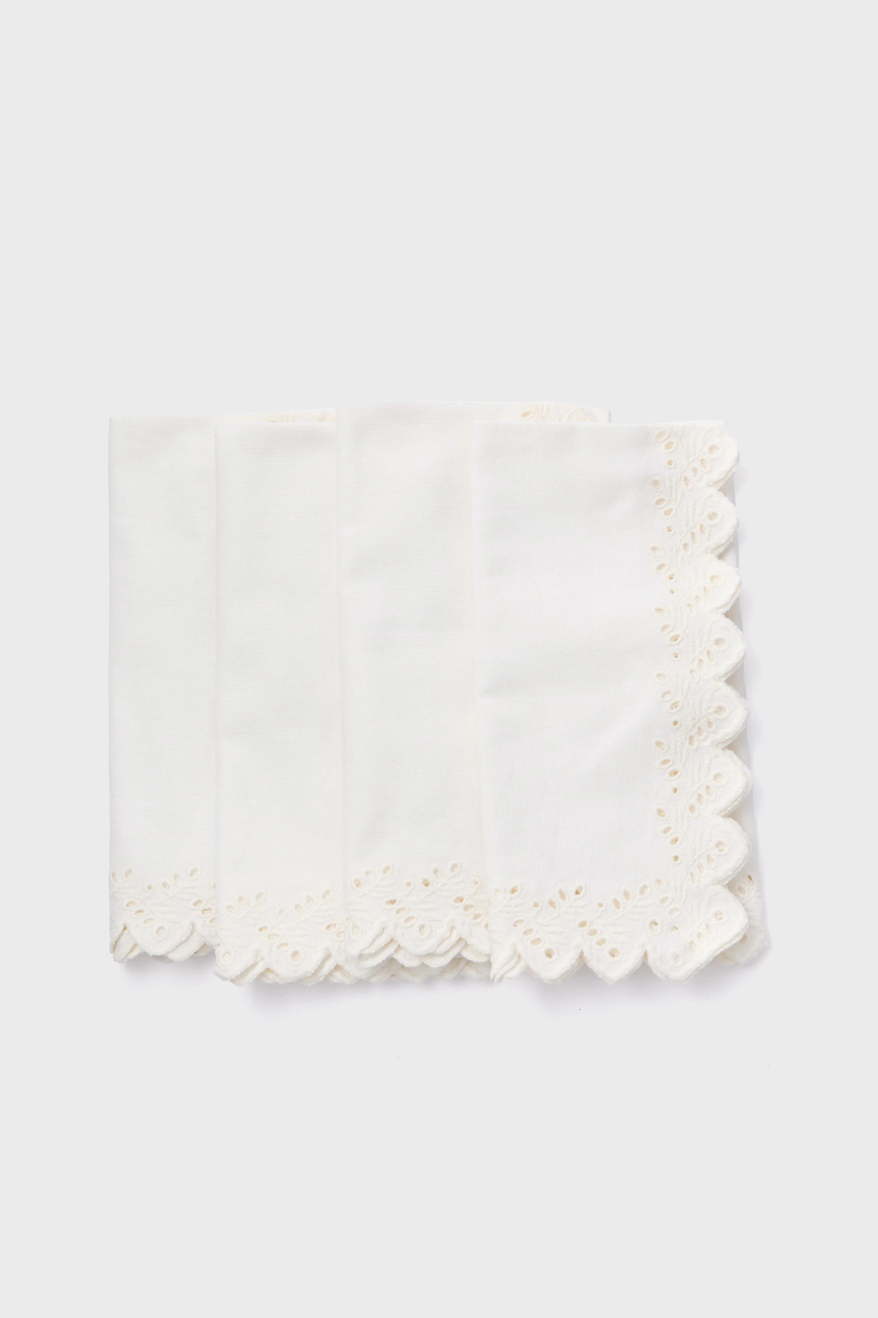 White Eyelet Embroidered Napkins Set of 4 | Tuckernuck (US)