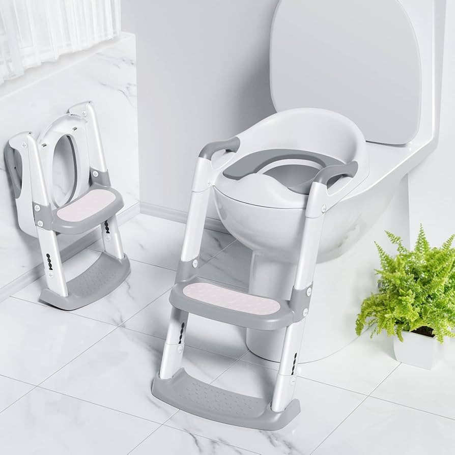 Potty Training Toilet Seat with Anti-Slip Step Ladder, Toddler Toilet Seat Potty Training Toilet ... | Amazon (US)