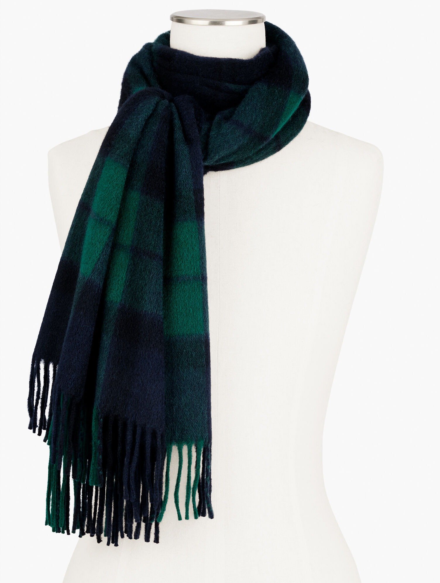 Cashmere Waterweave Scarf - Terrific Tartan | Talbots