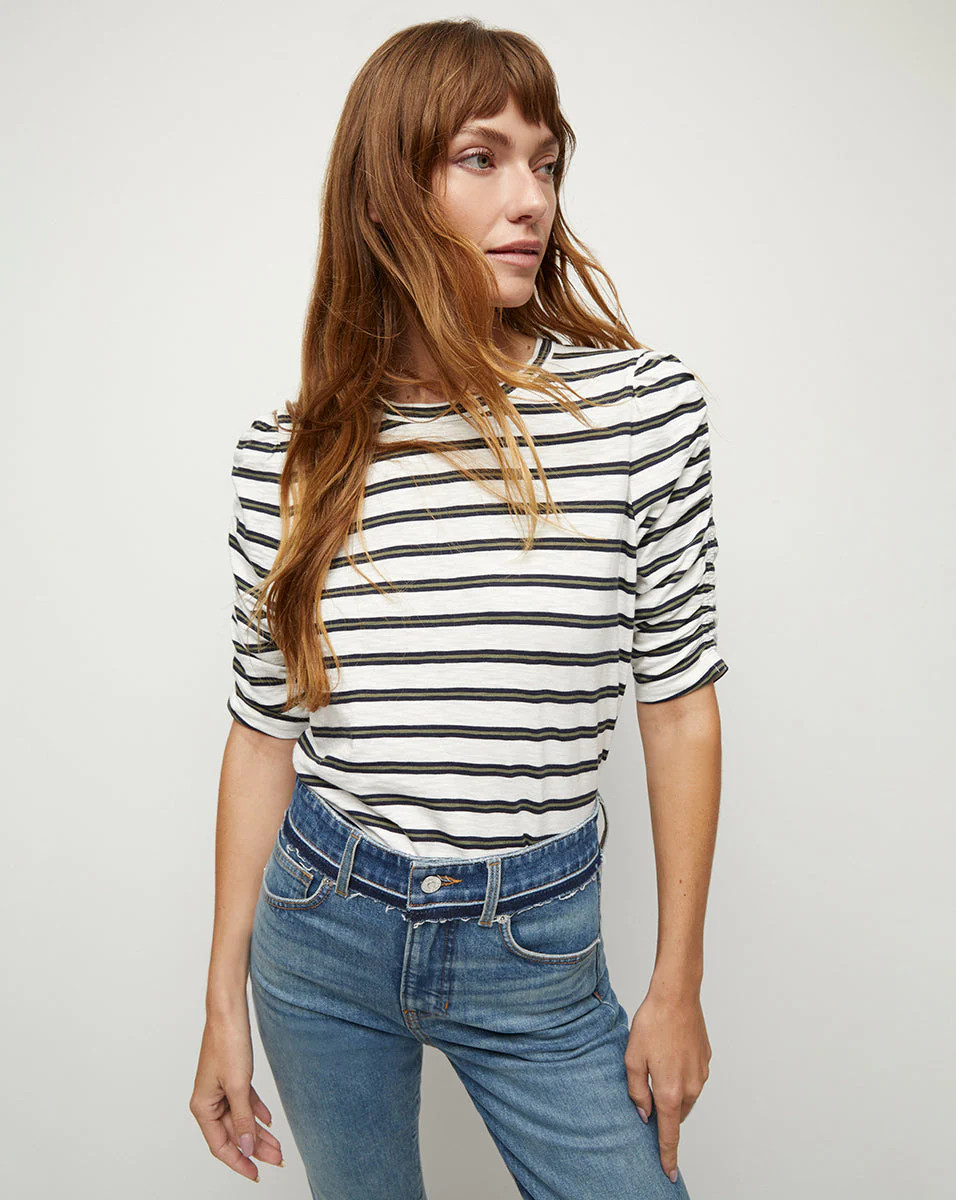 Waldorf Ruched Tee | Veronica Beard
