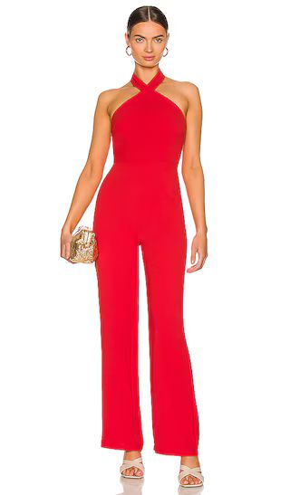 Laurien Cross Front Jumpsuit in Red | Revolve Clothing (Global)