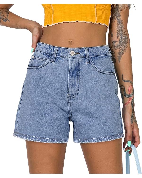 CHICZONE High Waisted Jean Shorts for Women Denim Ripped Stretchy Casual Summer Cutoff Shorts | Amazon (US)