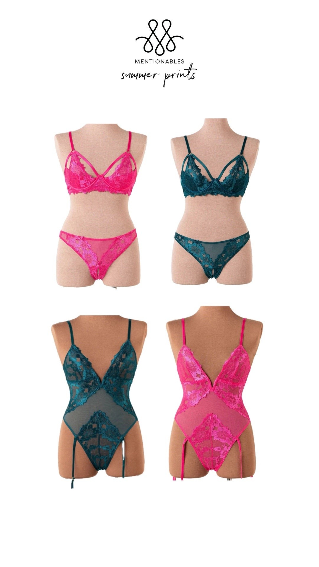 The colors of summer!!🩷💚
These lacey lingerie pieces are the perfect addition to any summer wardrobe!

#LTKMothersDay #LTKselfcare #LTKWedding