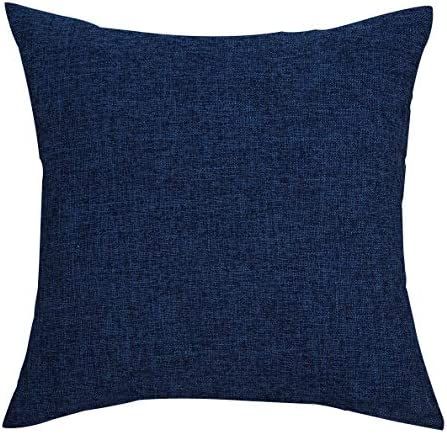 TangDepot Heavy Lined Linen Cushion Cover, Throw Pillow Cover, Decorative Pillow Covers, Indoor/O... | Amazon (US)