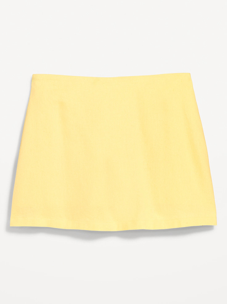 Linen-Blend Micro Skort | Old Navy (US)