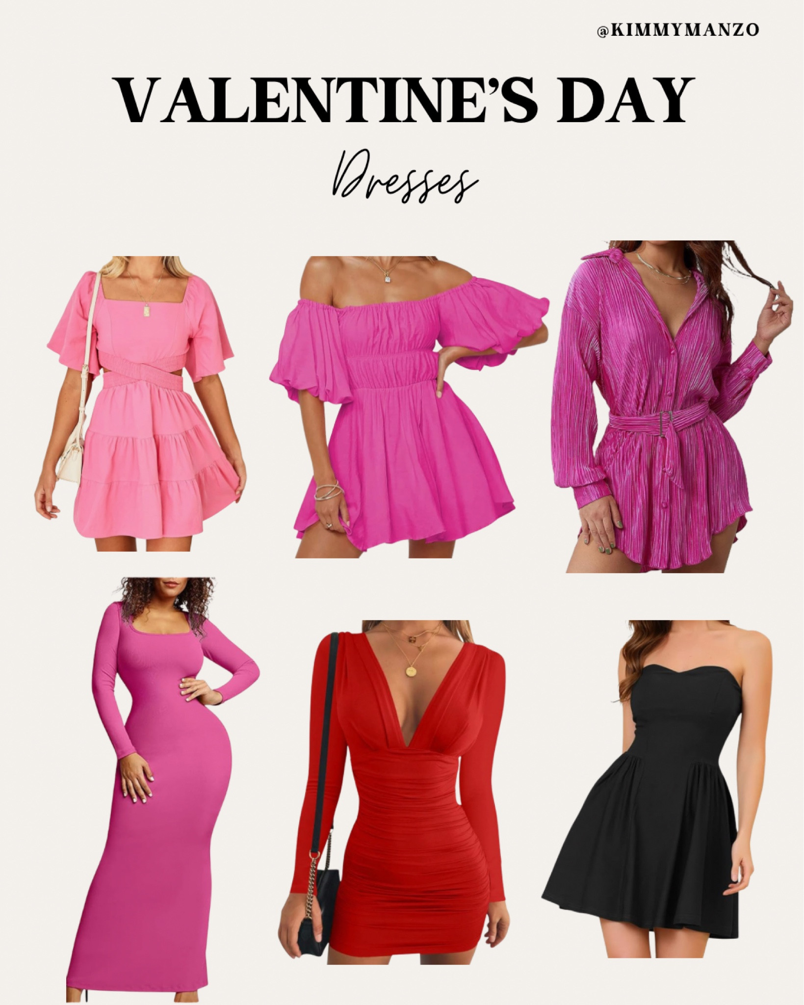 Valentine’s Day dresses 

Women’s outfit 
Black
Red
Pink
FP Style

#LTKstyletip #LTKSeasonal #LTKfindsunder50